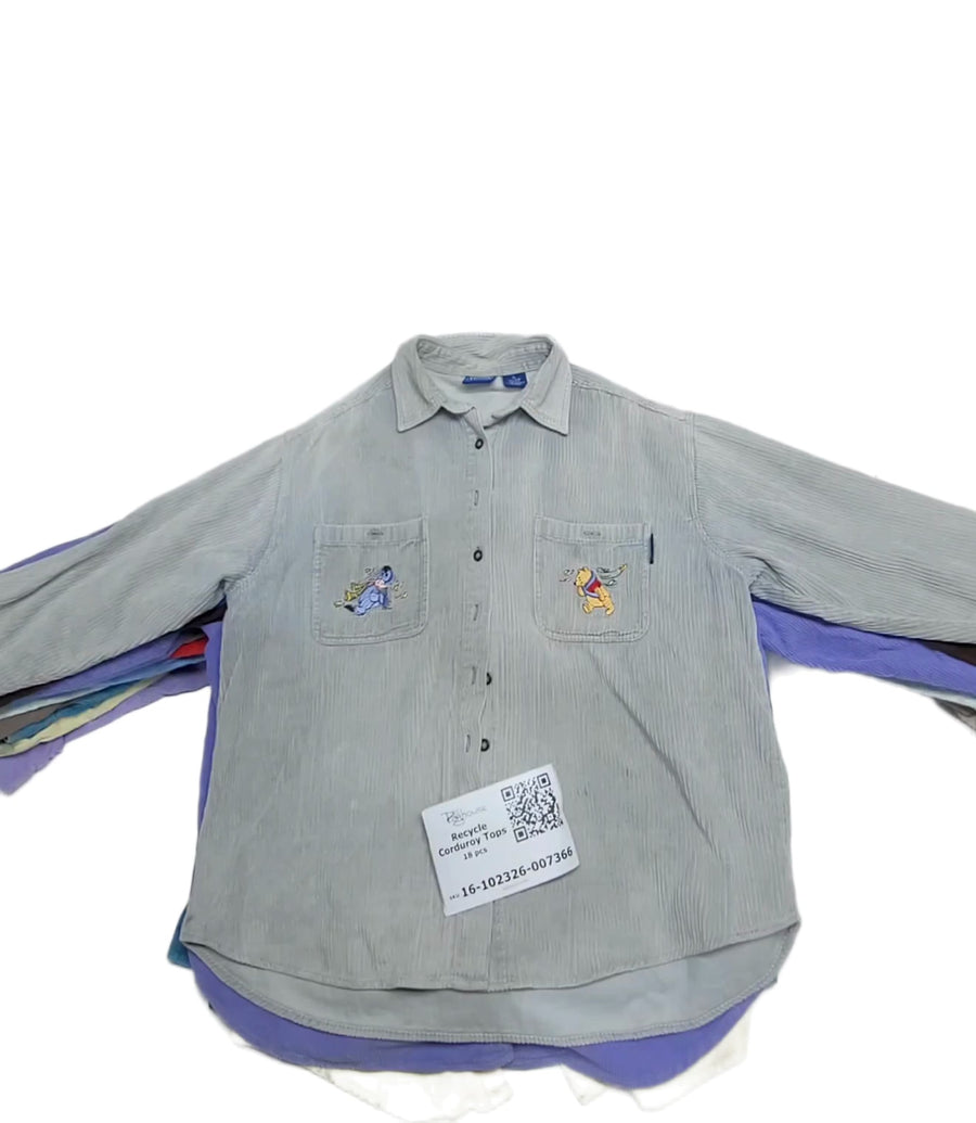 Recycle Corduroy Tops 18 pcs