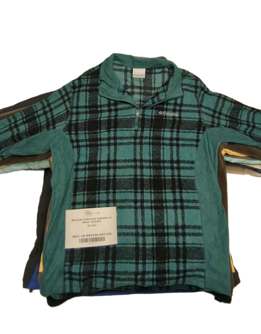 Recycle Columbia Cabelas LL Bean Jackets 21 pcs