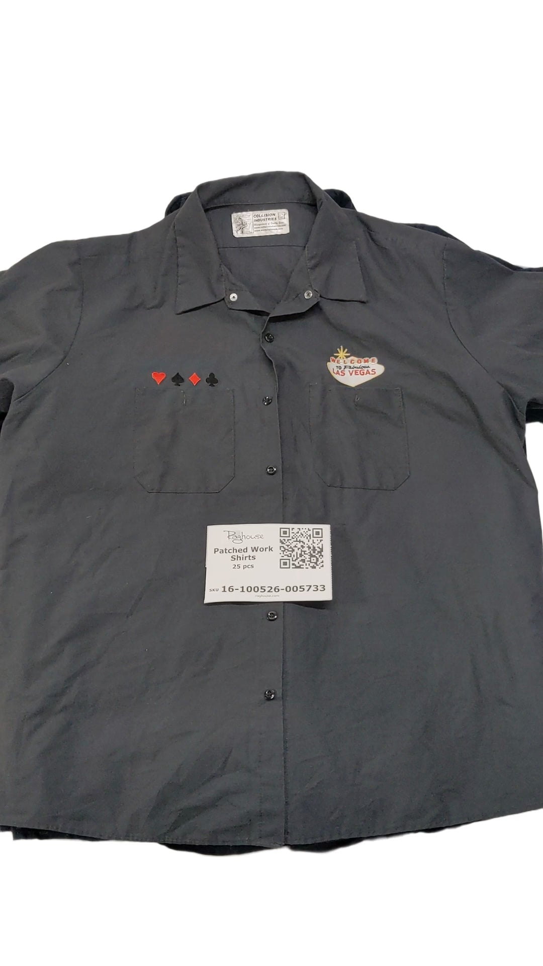 Patched Work Shirts 25 pcs
