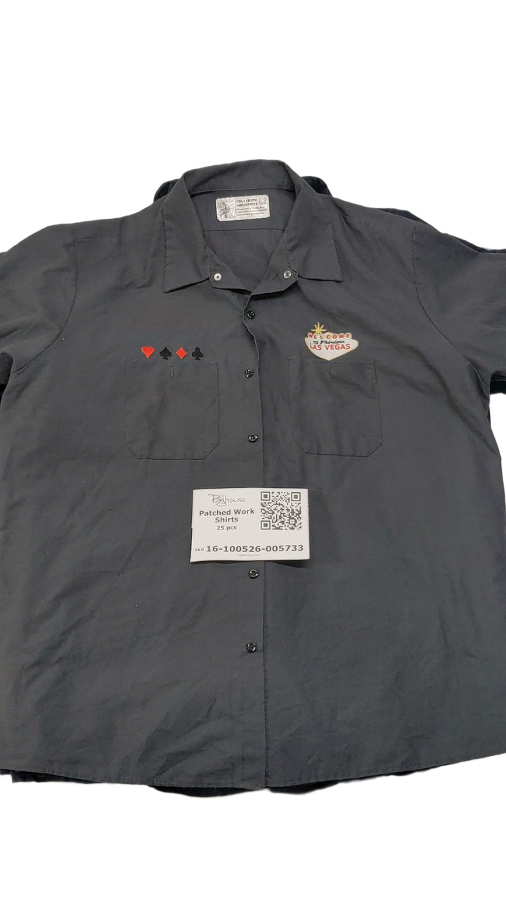 Patched Work Shirts 25 pcs
