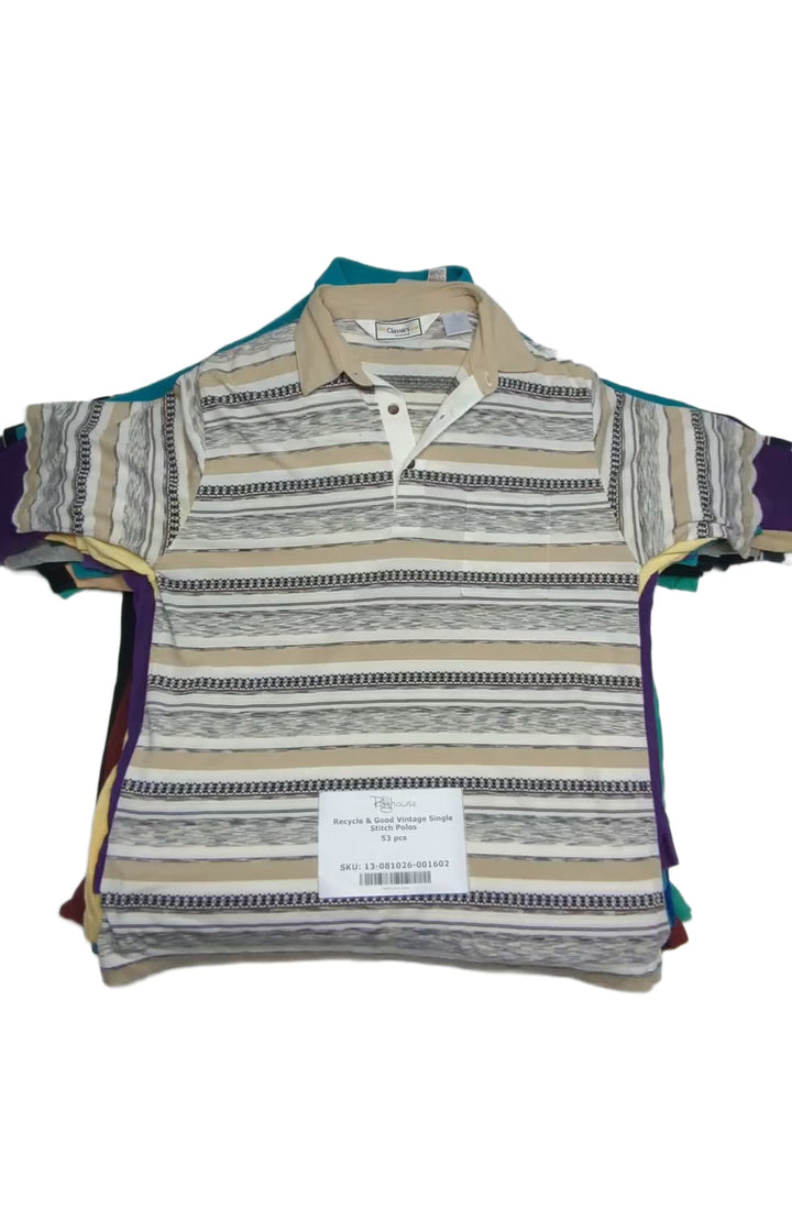 Recycle & Good Vintage Single Stitch Polos 53 pcs
