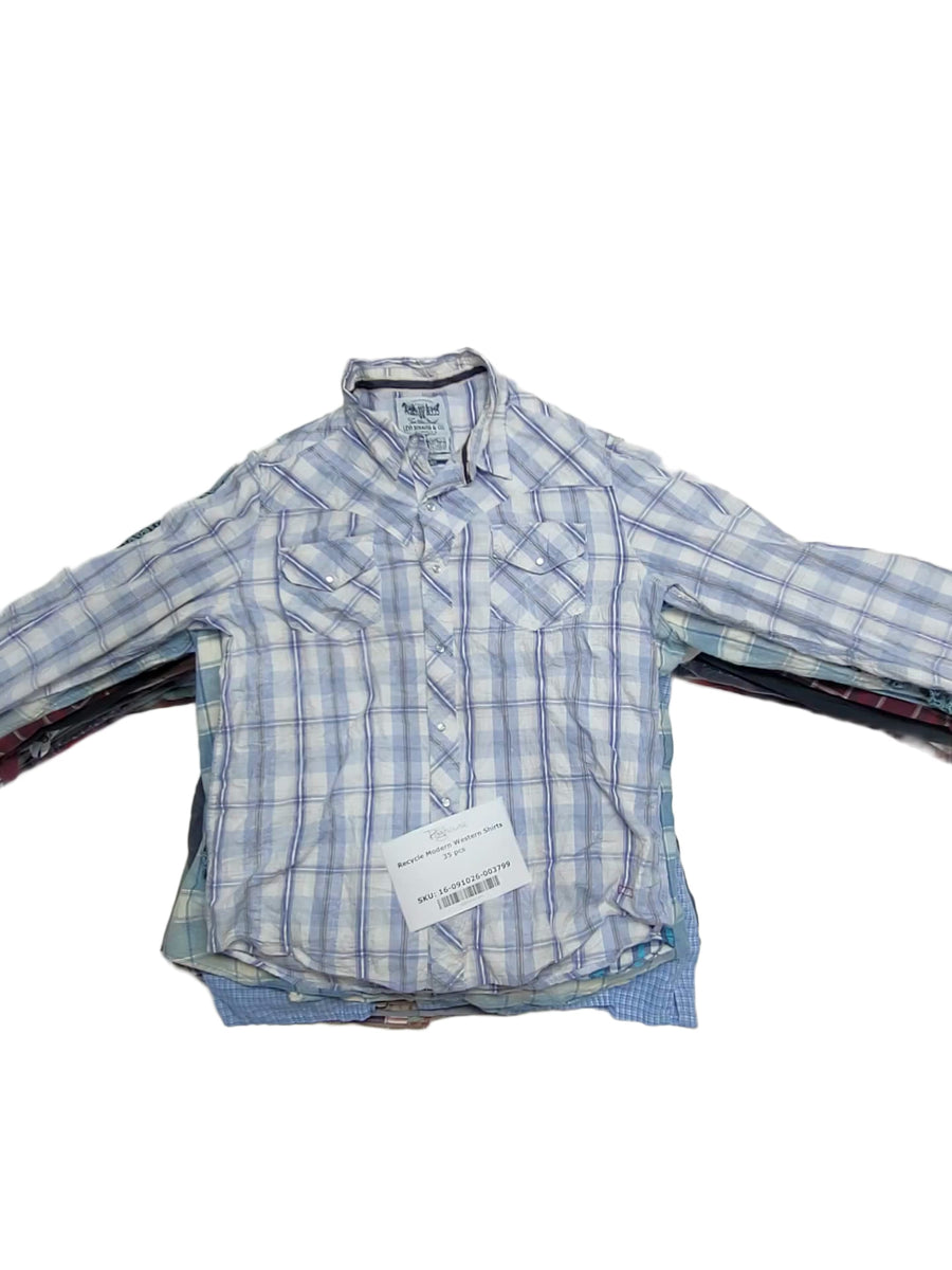 Recycle Modern Western Shirts 35 pcs
