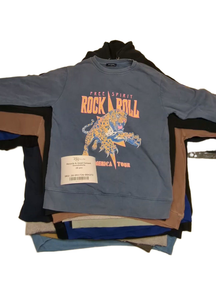 Recycle & Good Concert & More Sweatshirts 20 pcs