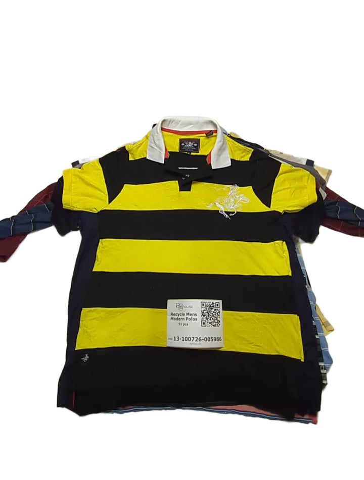 Recycle Mens Modern Polos 51 pcs