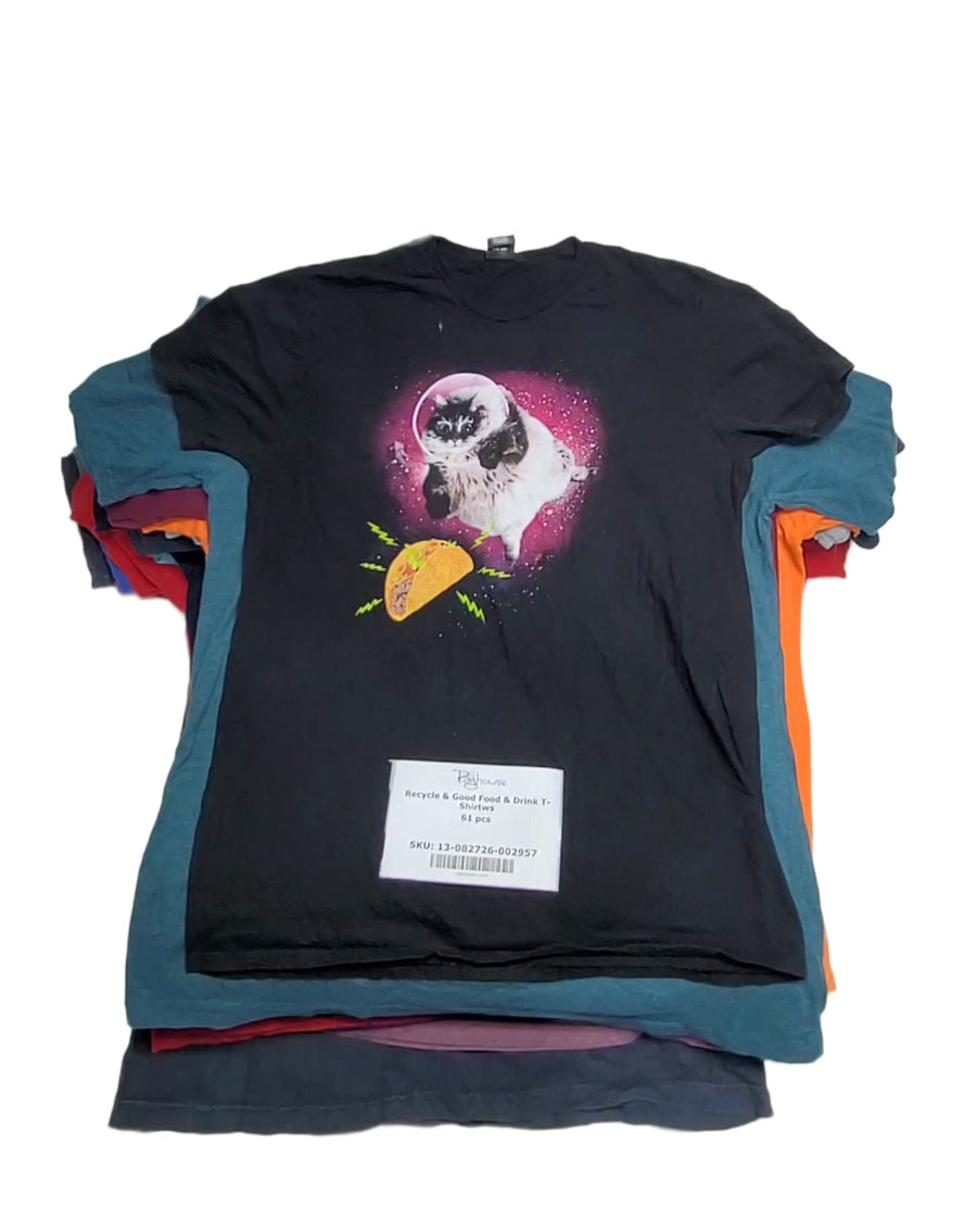 Recycle & Good Food & Drink T-Shirts 61 pcs