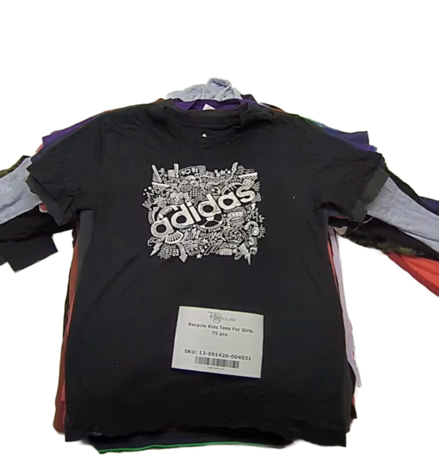 Recycle Kids Tees For Girls 75 pcs