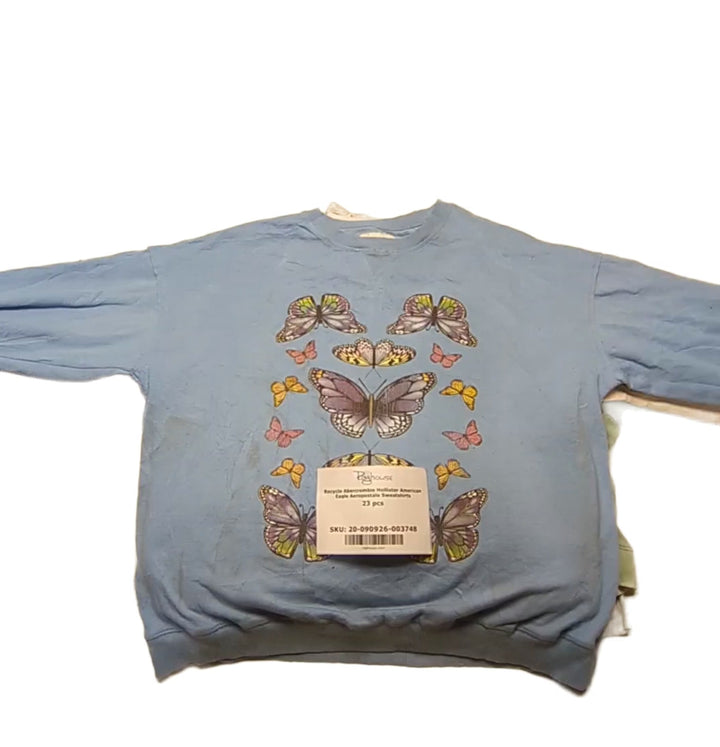 Recycle Abercrombie Hollister American Eagle Aeropostale Sweatshirts 23 pcs