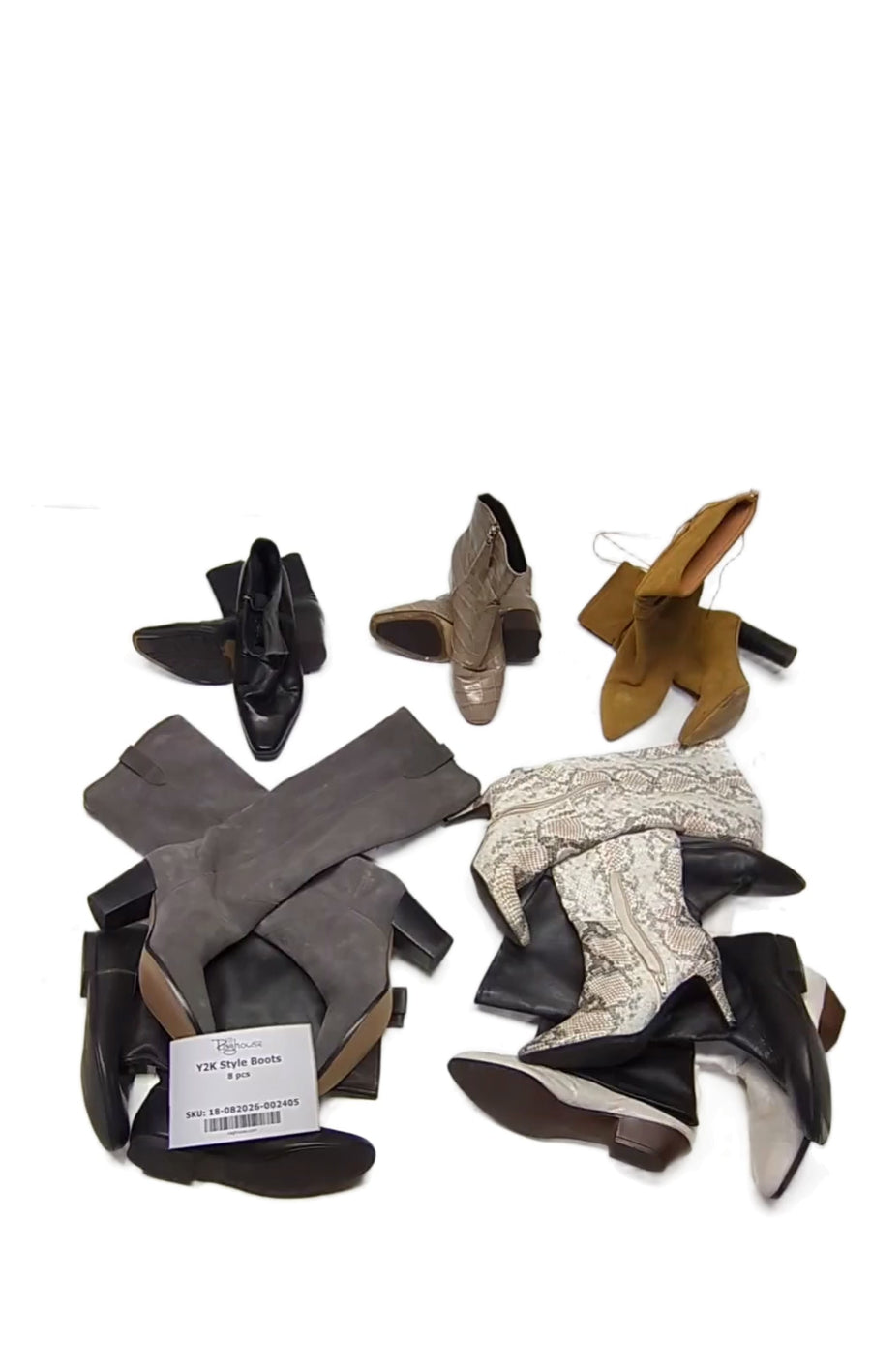 Y2K Style Boots 8 pcs