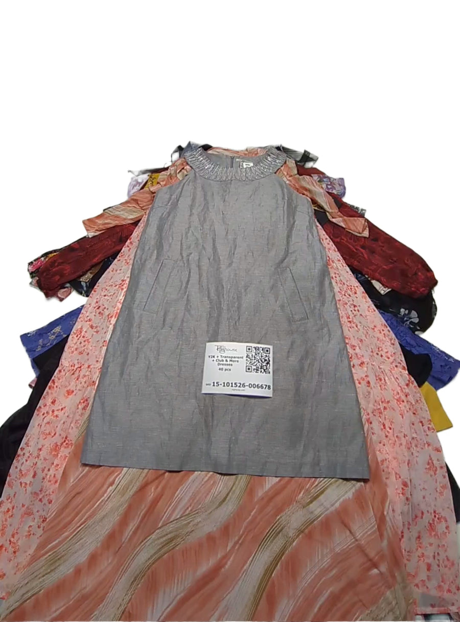 Y2K + Transparent + Club & More Dresses 40 pcs