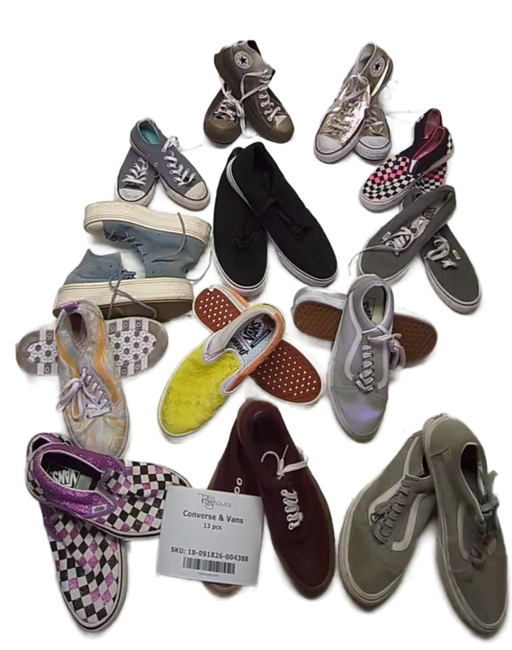 Converse & Vans 13 pcs