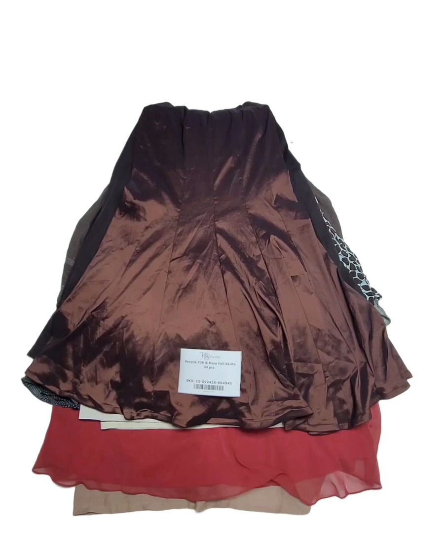 Recycle Y2K & More Fall Skirts 34 pcs