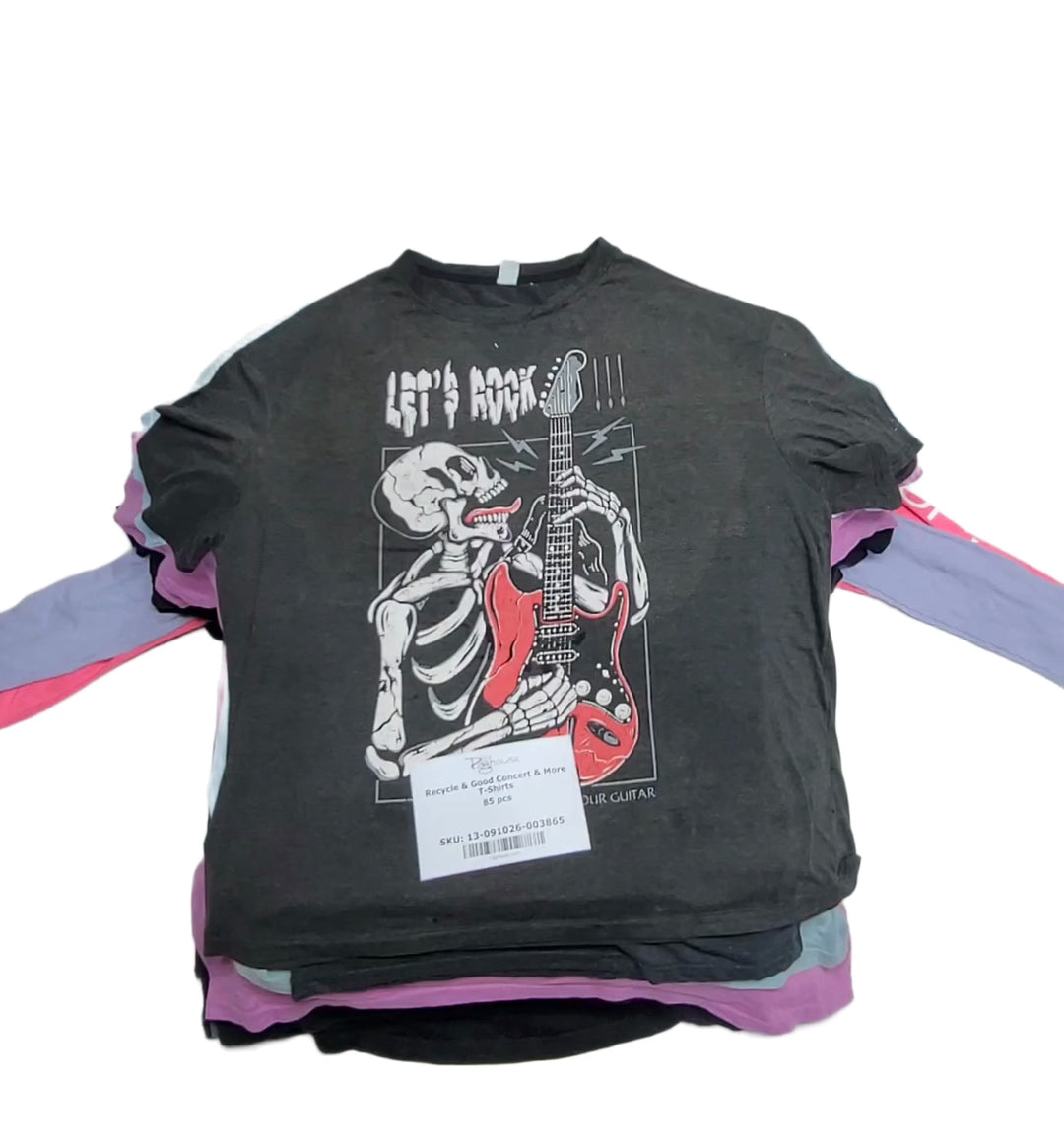 Recycle & Good Concert & More T-Shirts 85 pcs