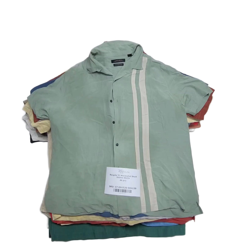 Recycle TC Minimalist Short Sleeve Shirts 46 pcs