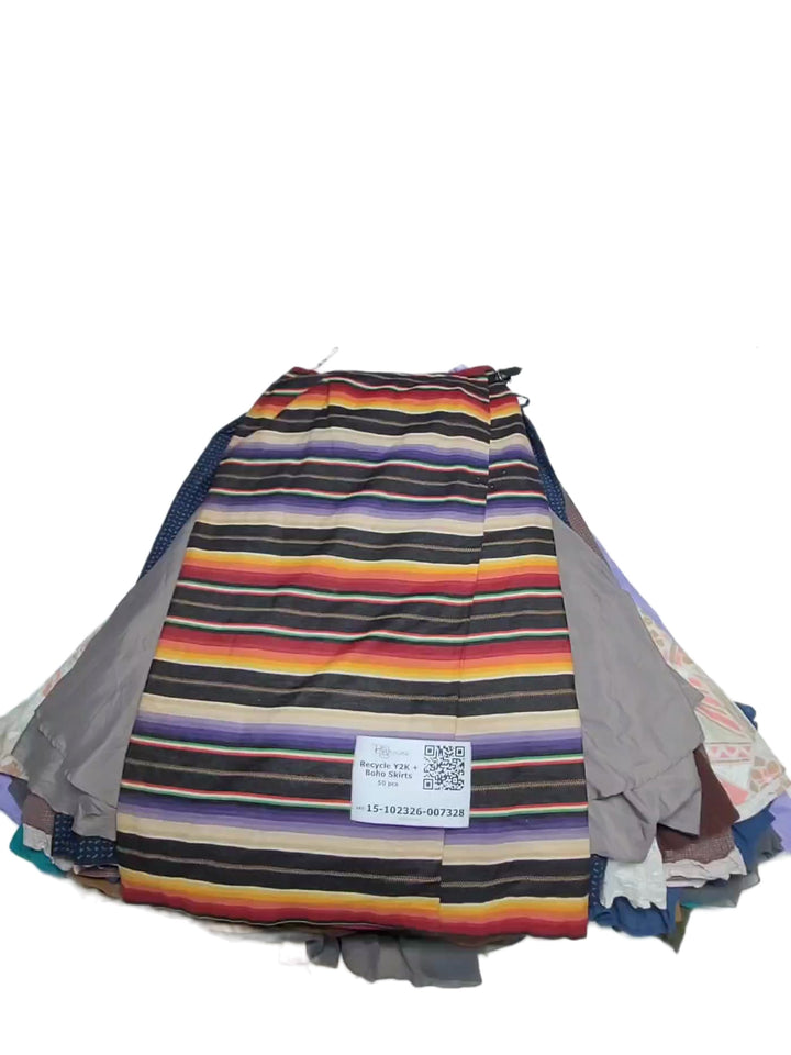 Recycle Y2K + Boho Skirts 50 pcs
