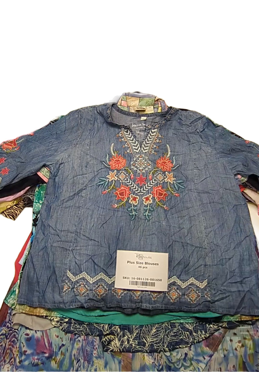 Plus Size Blouses 46 pcs