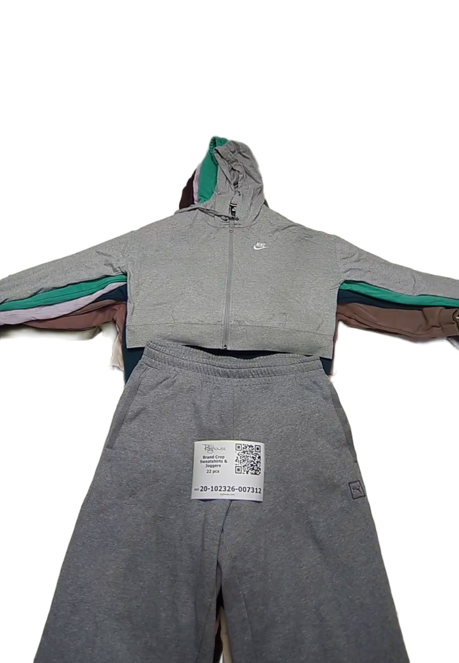 Brand Crop Sweatshirts & Joggers 22 pcs