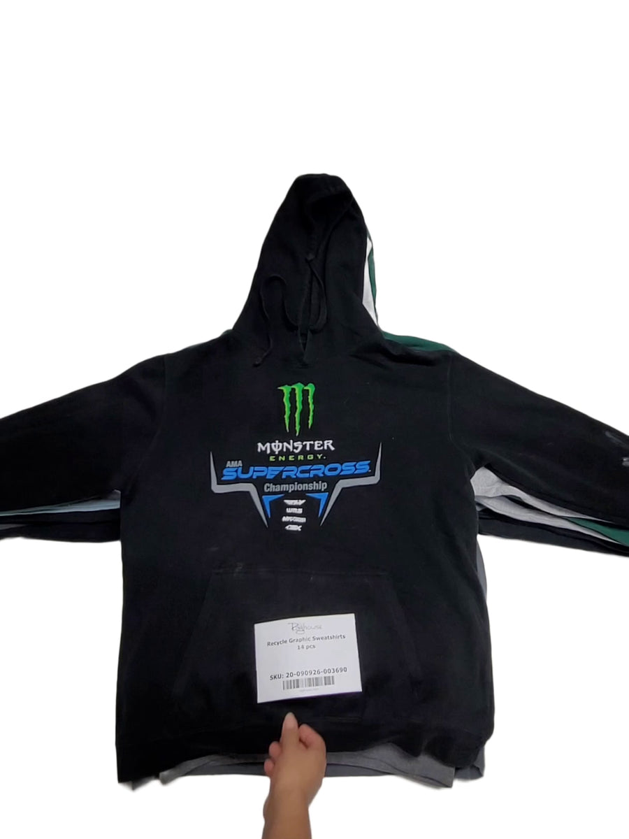 Recycle Graphic Sweatshirts 14 pcs