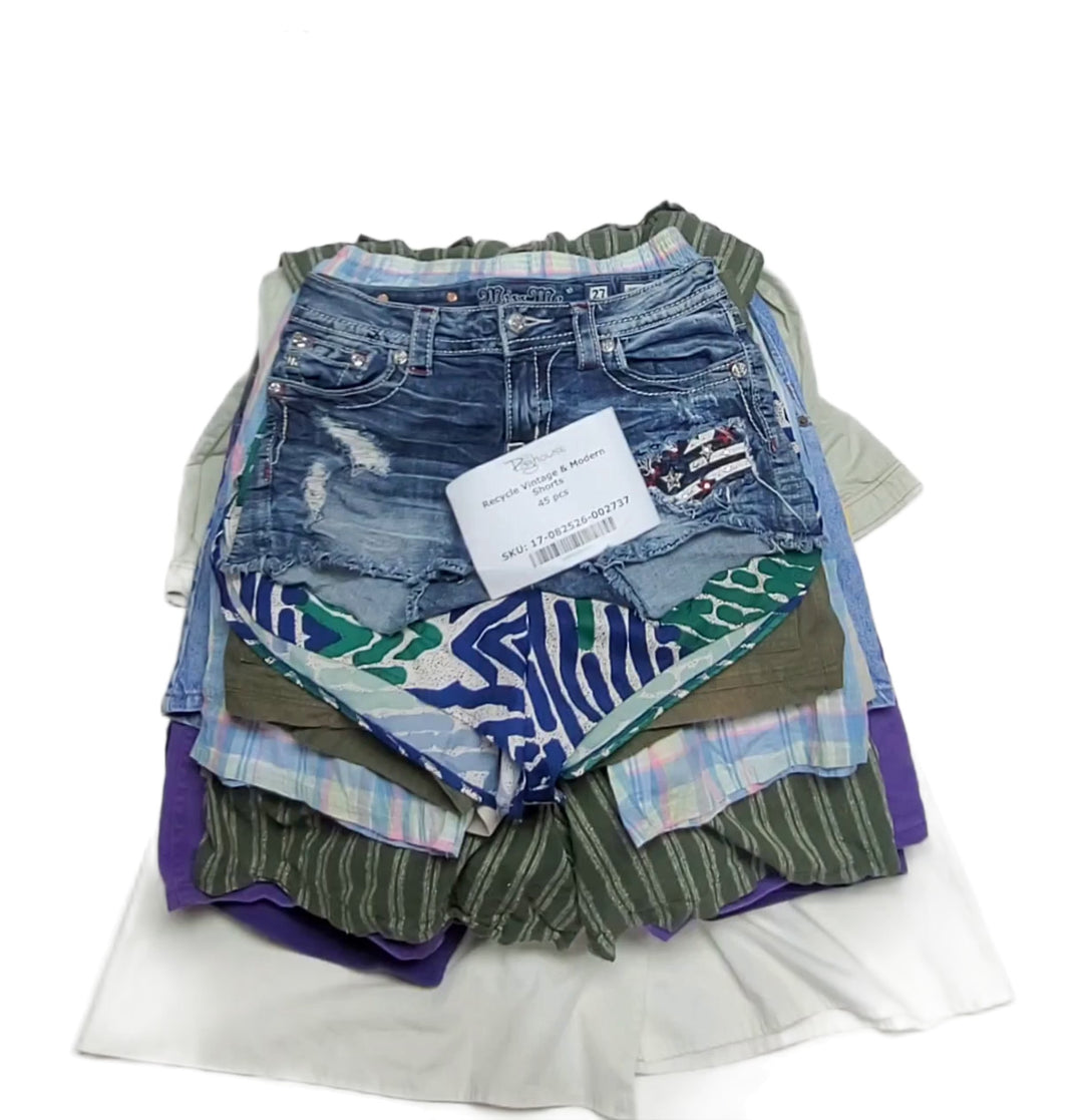 Recycle Vintage & Modern Shorts 45 pcs
