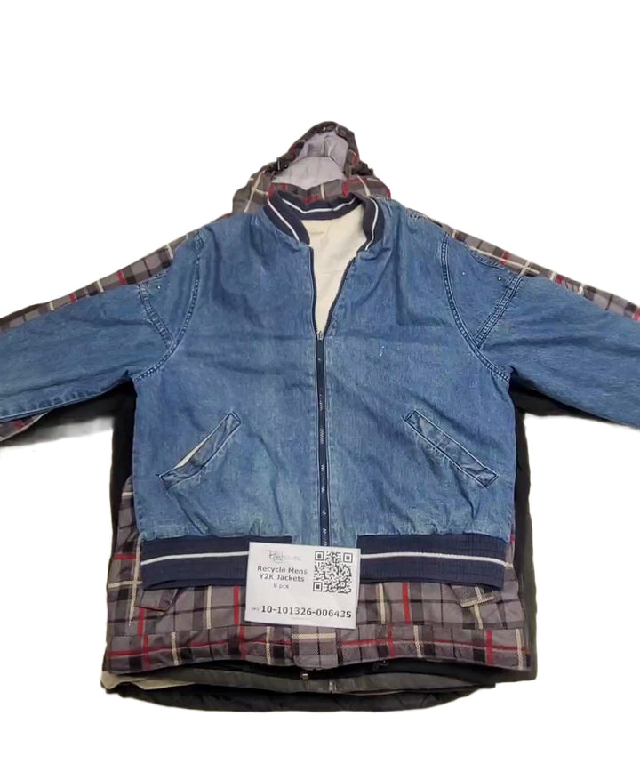 Recycle Mens Y2K Jackets 8 pcs
