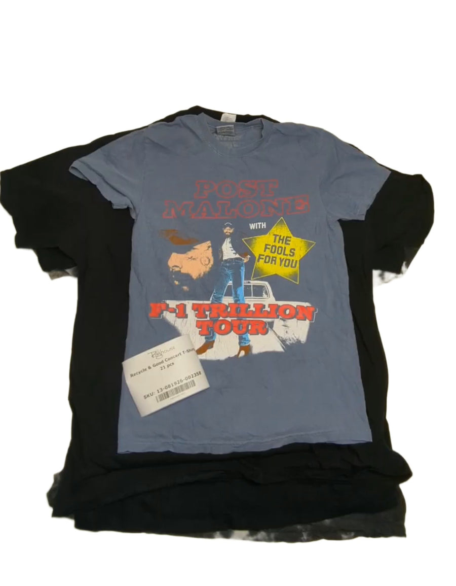 Recycle & Good Concert T-Shirts 21 pcs