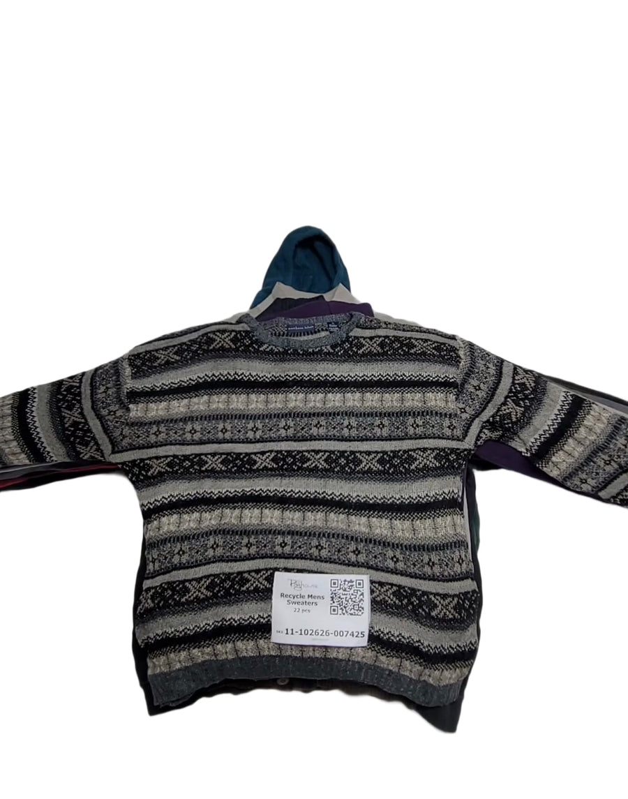 Recycle Mens Sweaters 22 pcs