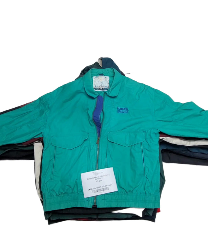 Recycle Mens Advertising Bombers 15 pcs