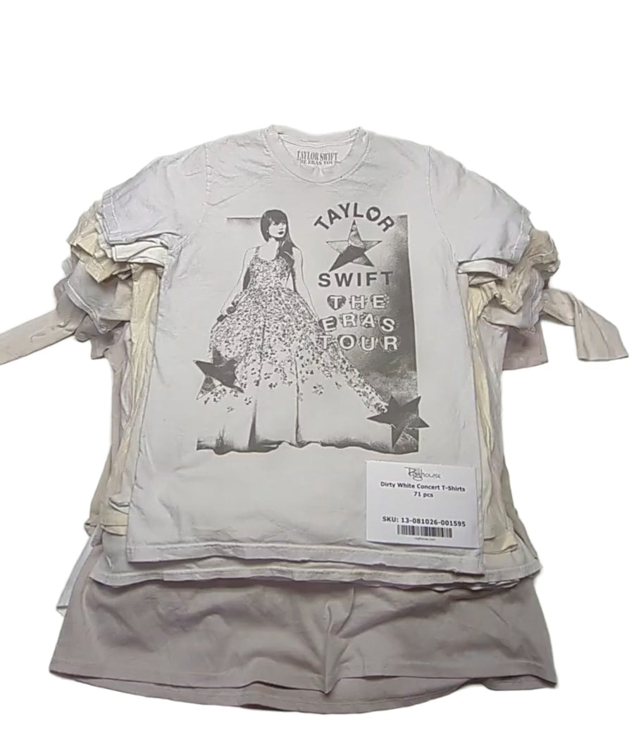 Dirty White Concert T-Shirts 71 pcs
