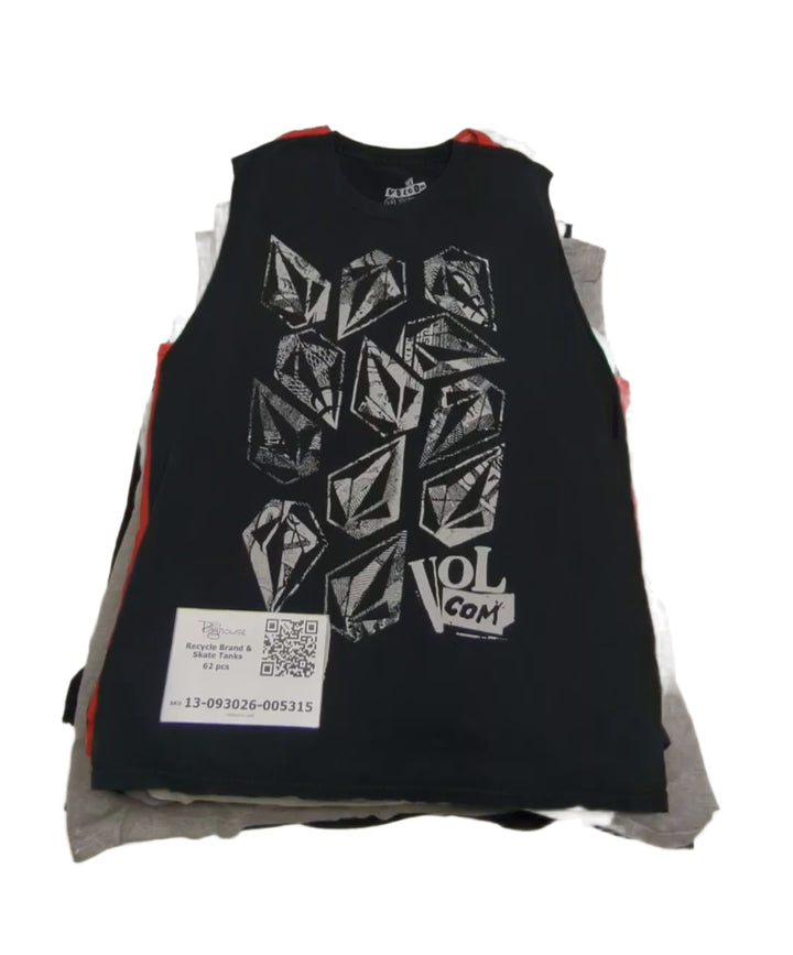 Recycle Brand & Skate Tanks 62 pcs