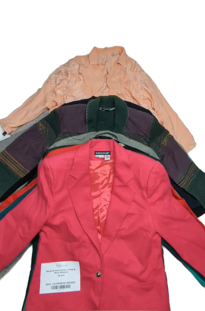 Recycle Boyfriend + Crop & More Blazers 26 pcs