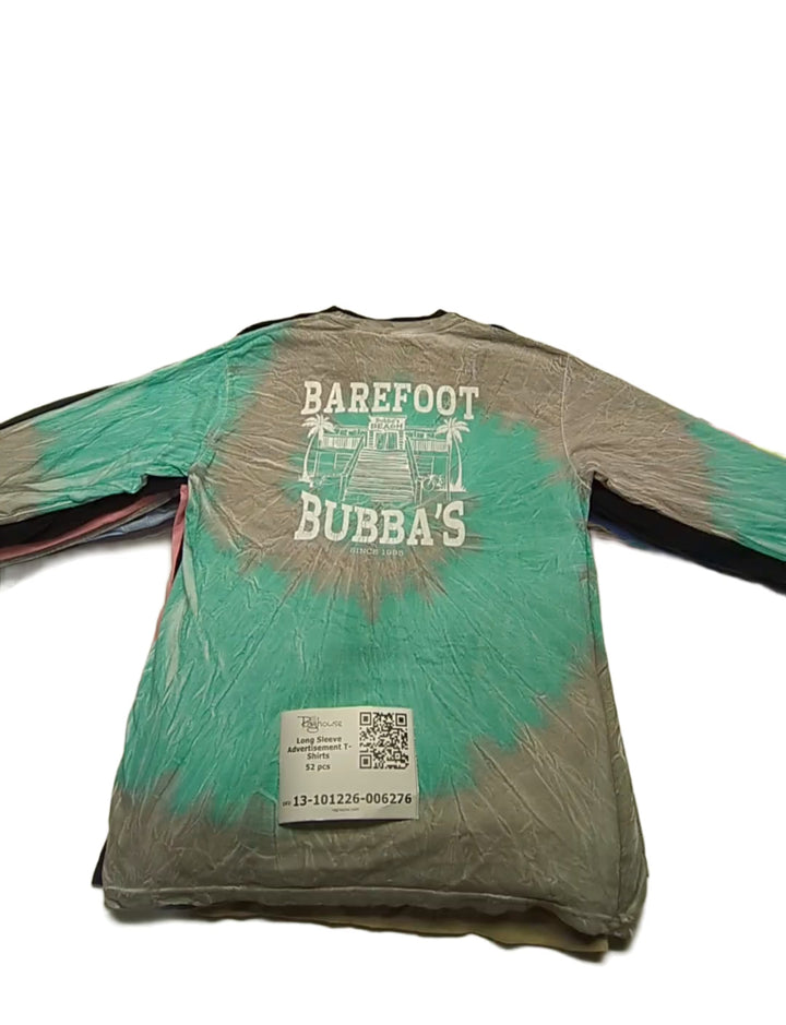 Long Sleeve Advertisement T-Shirts 52 pcs