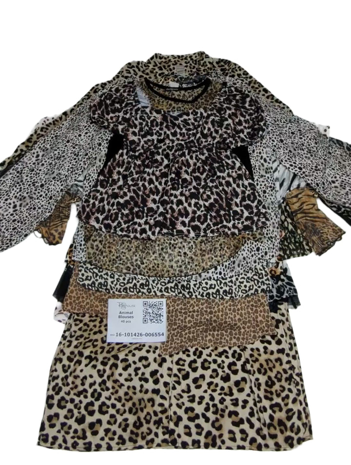 Animal Blouses 40 pcs