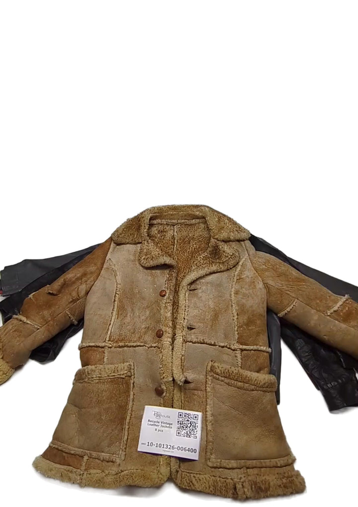 Recycle Vintage Leather Jackets 8 pcs