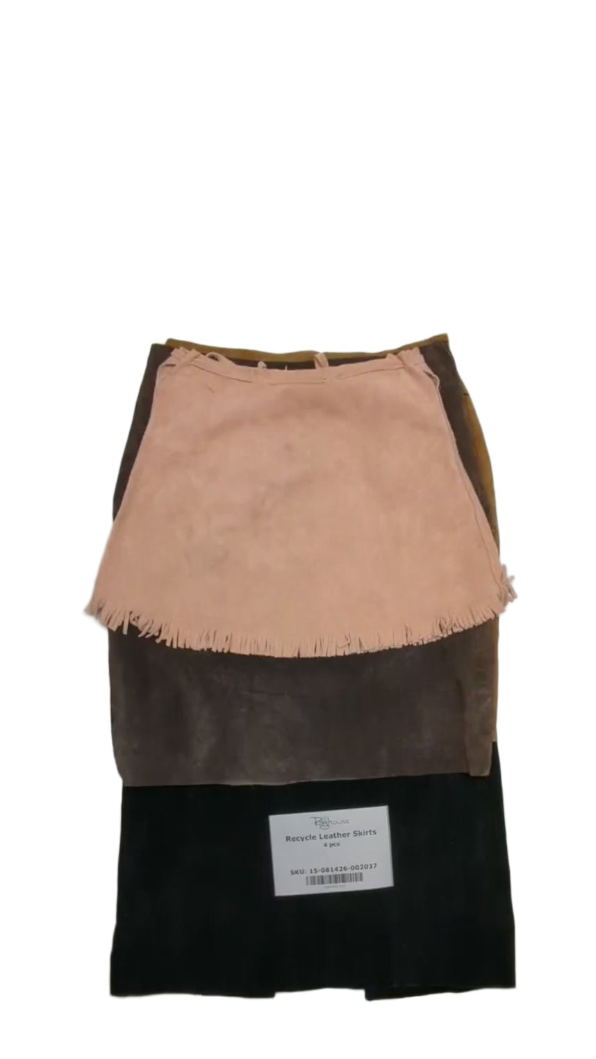 Recycle Leather Skirts 4 pcs
