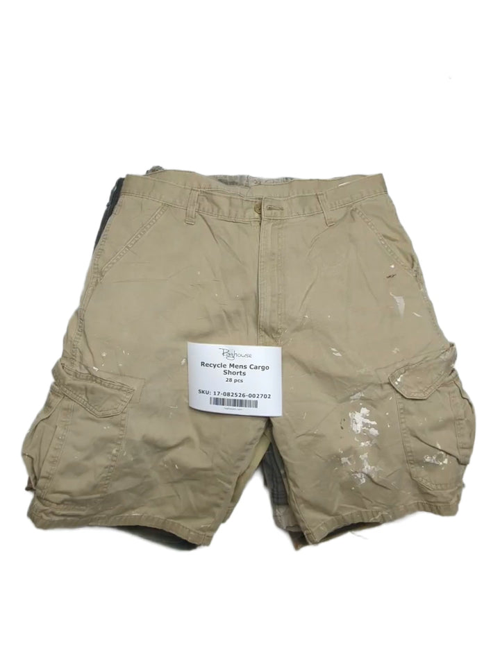 Recycle Mens Cargo Shorts 28 pcs