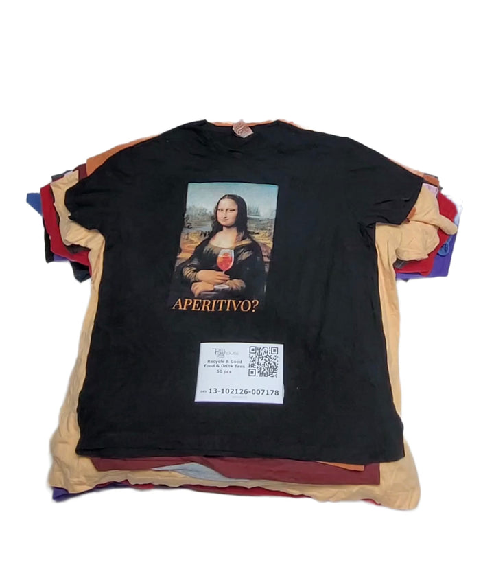 Recycle & Good Food & Drink Tees 50 pcs