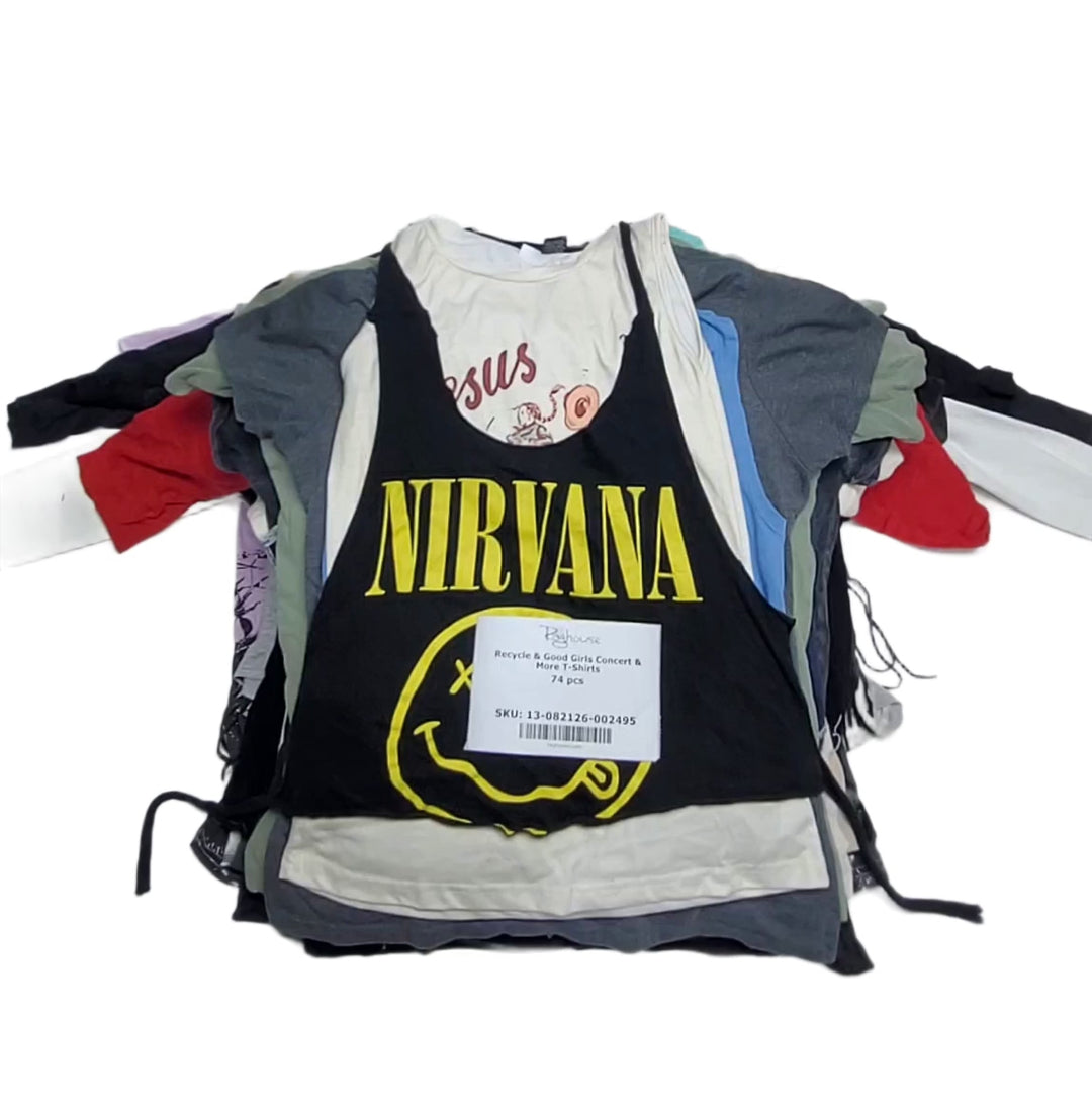 Recycle & Good Girls Concert & More T-Shirts 74 pcs