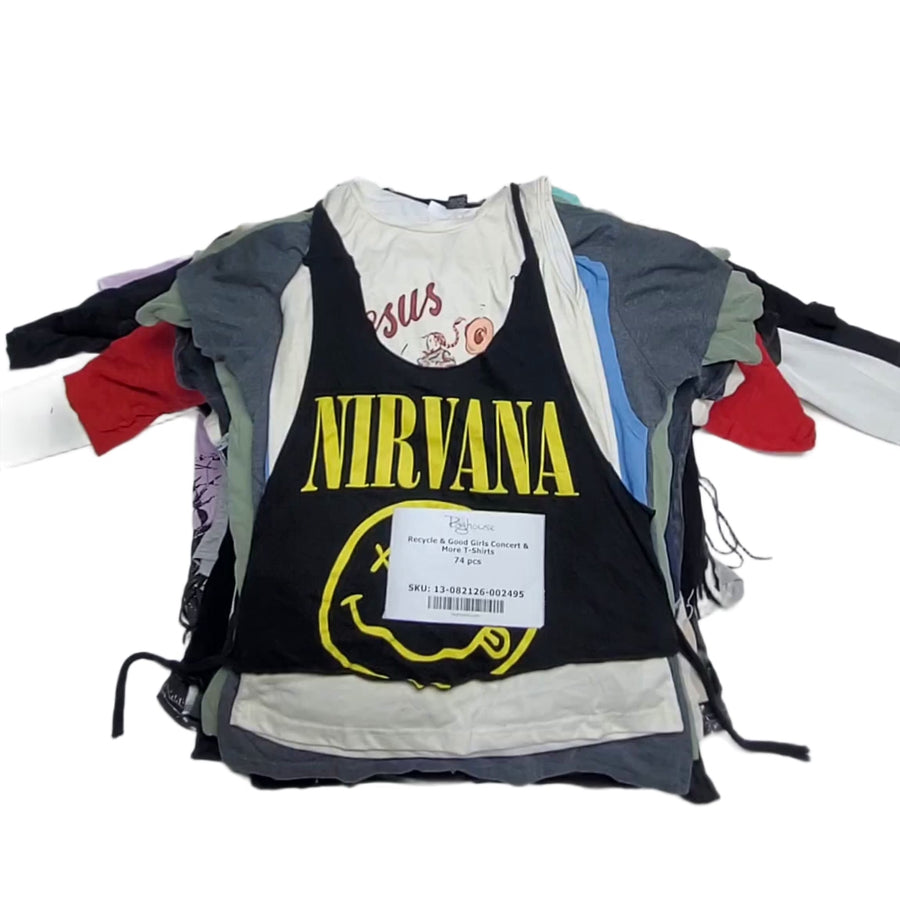 Recycle & Good Girls Concert & More T-Shirts 74 pcs