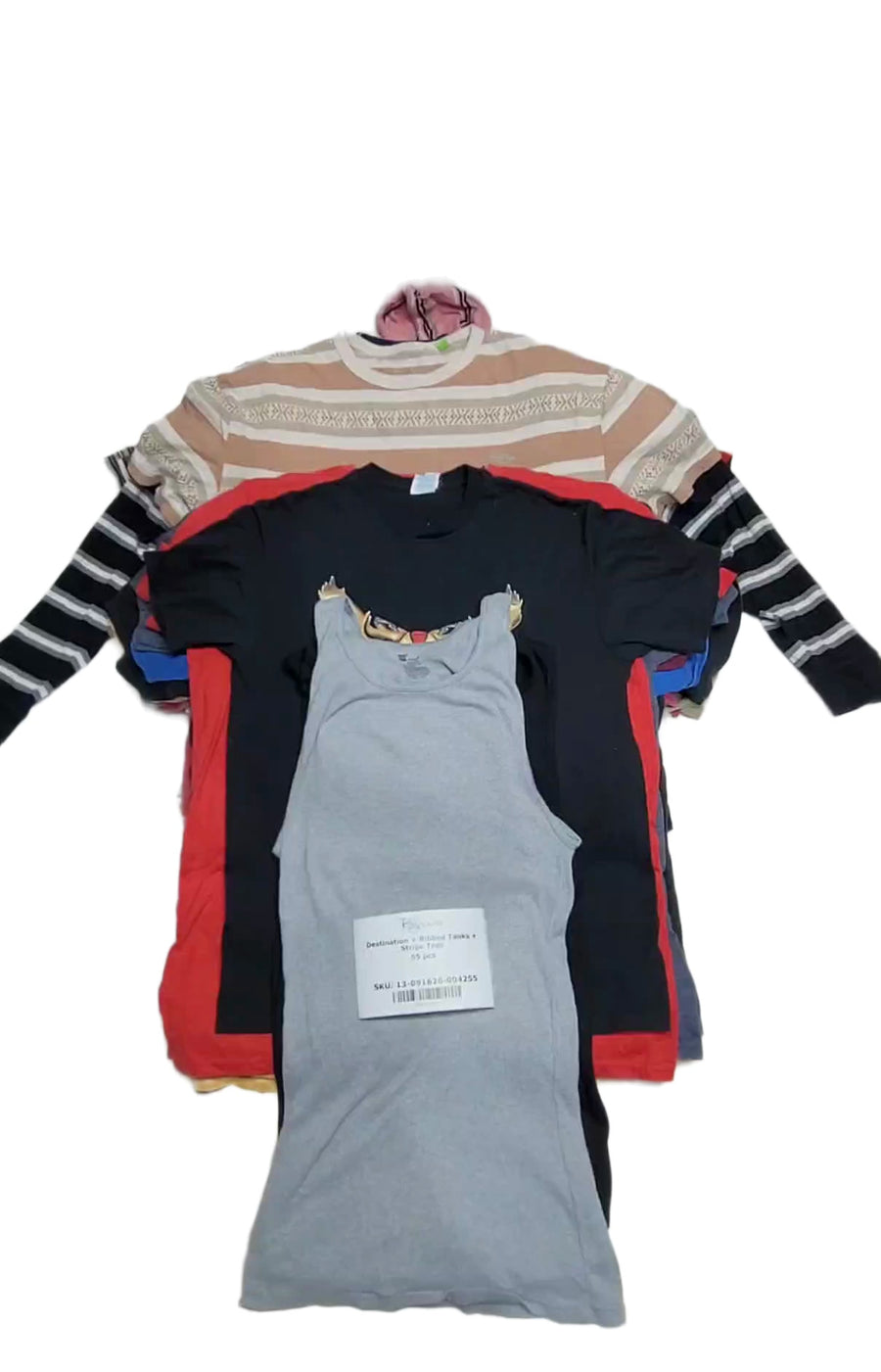 Destination + Ribbed Tanks + Stripe Tees 55 pcs