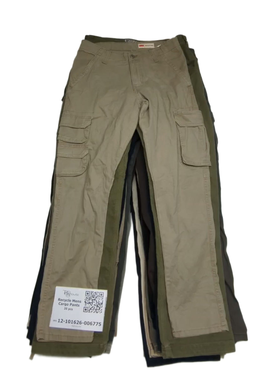 Recycle Mens Cargo Pants 20 pcs
