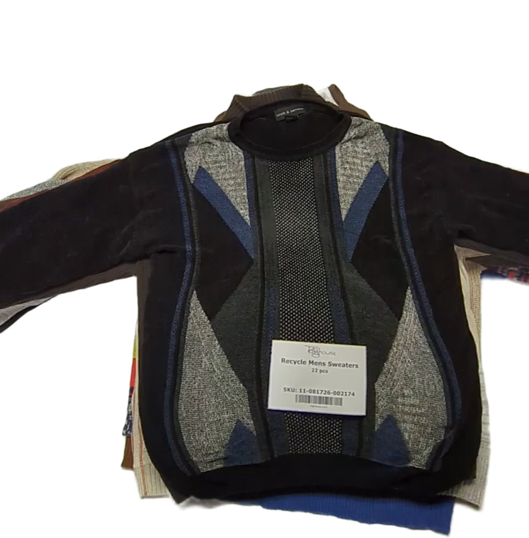 Recycle Mens Sweaters 22 pcs