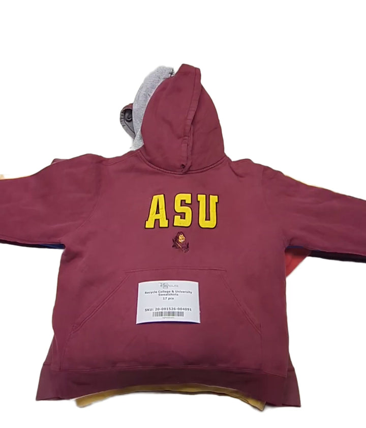 Recycle College & University Sweatshirts 17 pcs