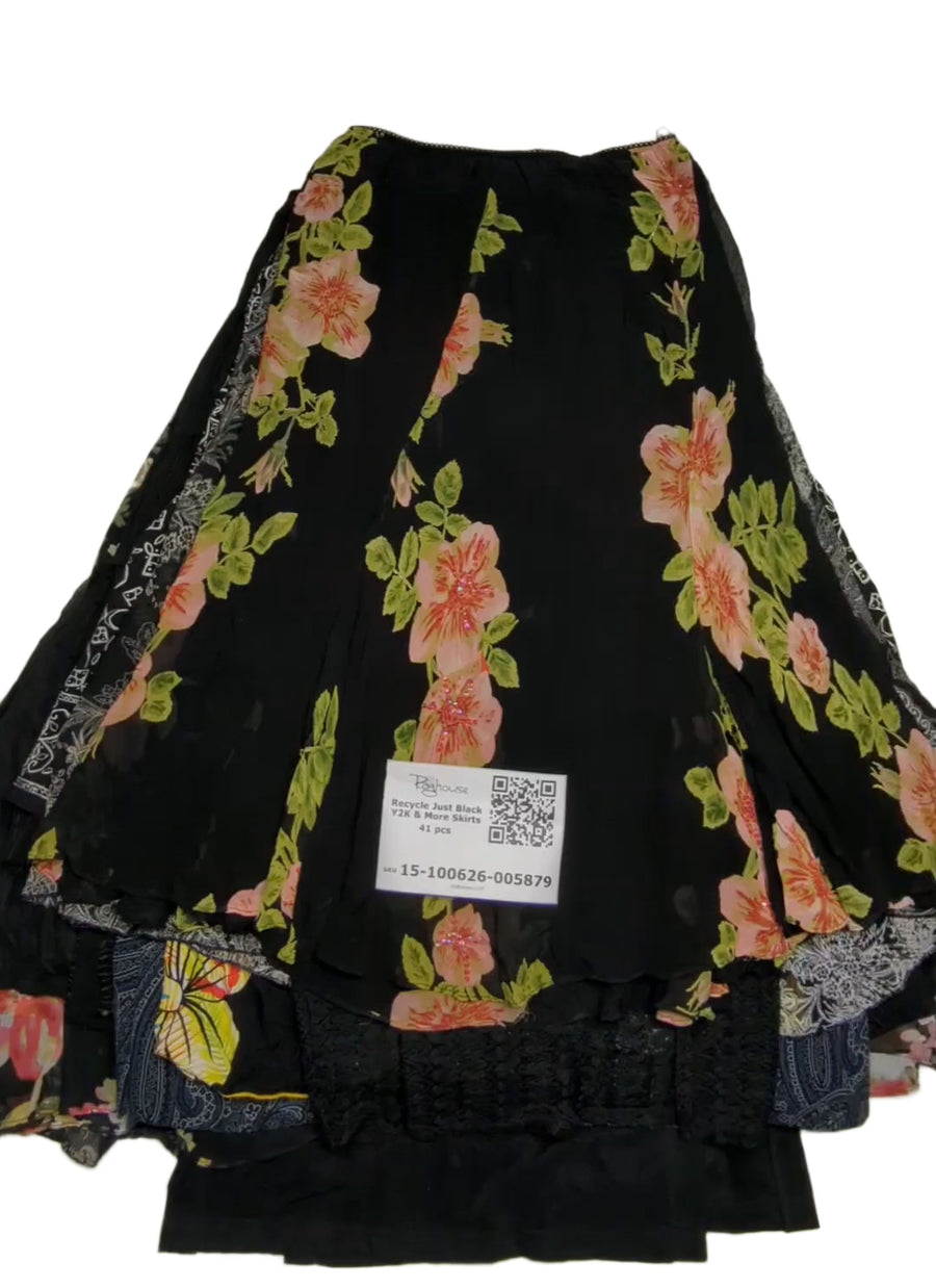 Recycle Just Black Y2K & More Skirts 41 pcs