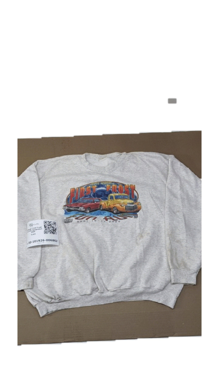 Vintage First Frost Fun Run Sweatshirt 2005 1 pc