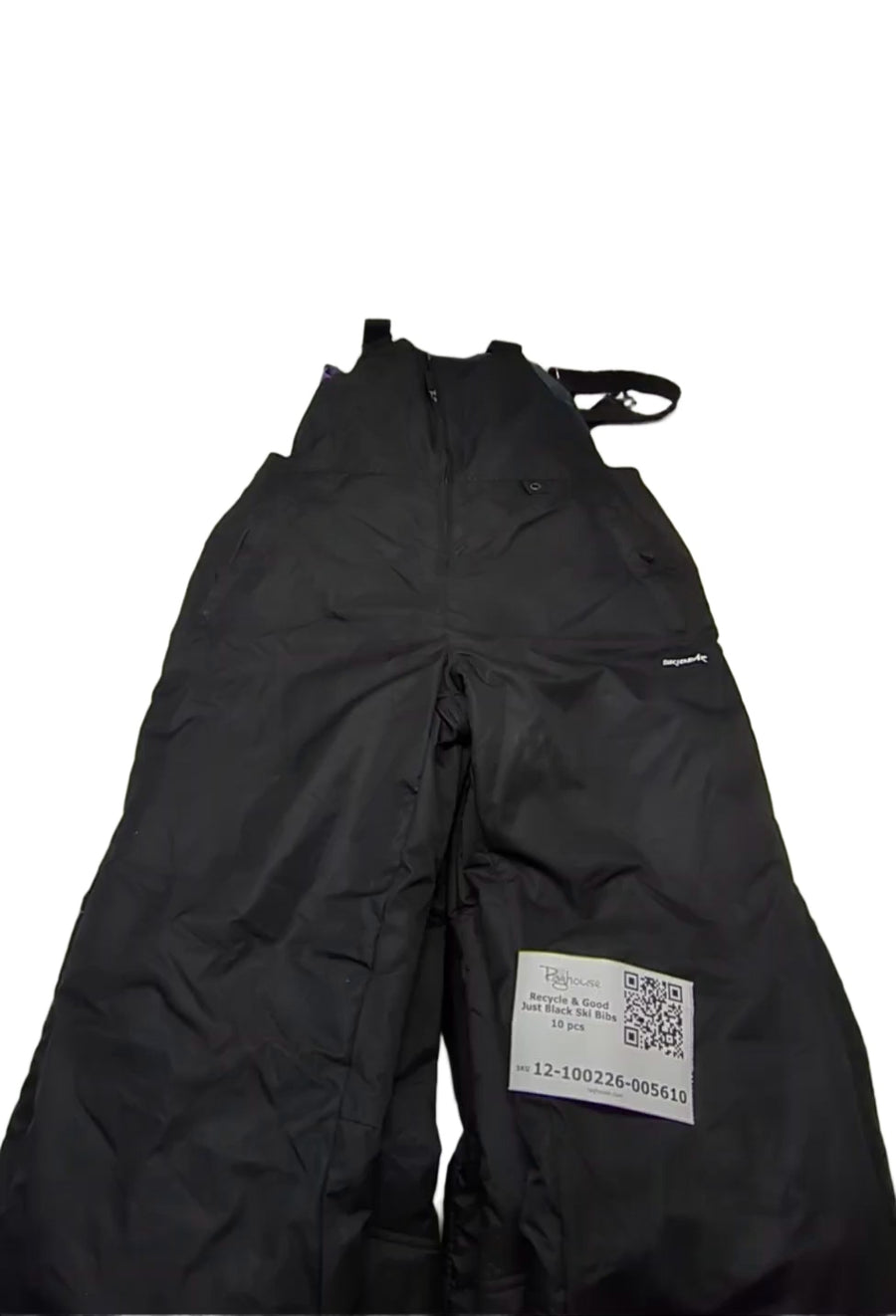 Recycle & Good Just Black Ski Bibs 10 pcs