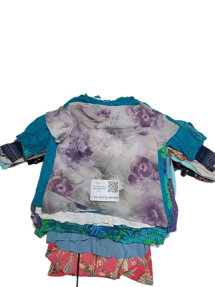 Trendy Plus Size Blouses 69 pcs