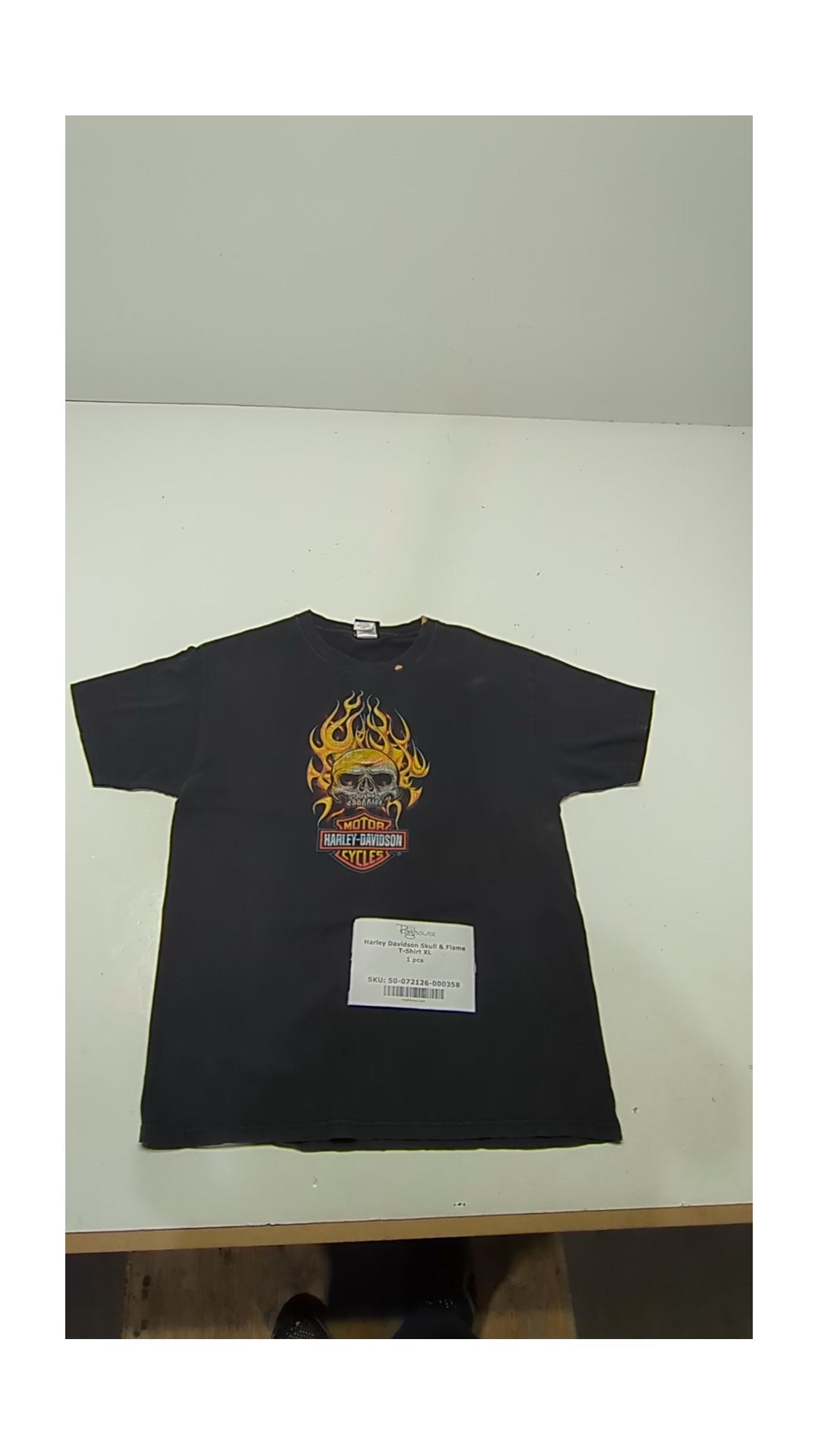 Harley Davidson Skull & Flame T-Shirt XL 1 pcs