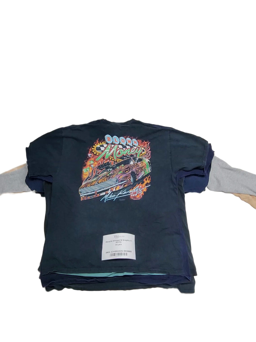 Recycle Vintage & Graphic T-Shirts 41 pcs