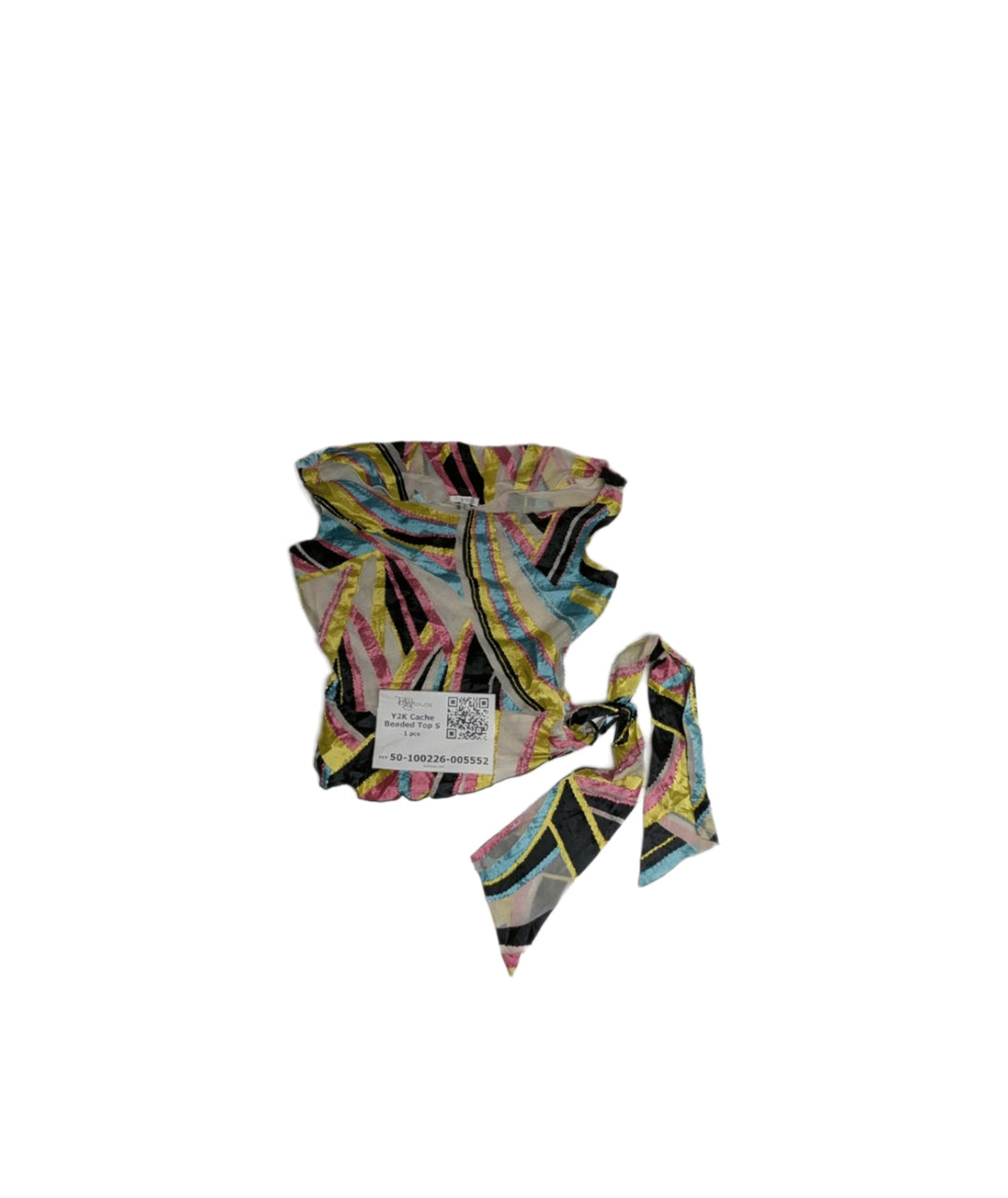 Y2K Cache Beaded Top S 1 pc