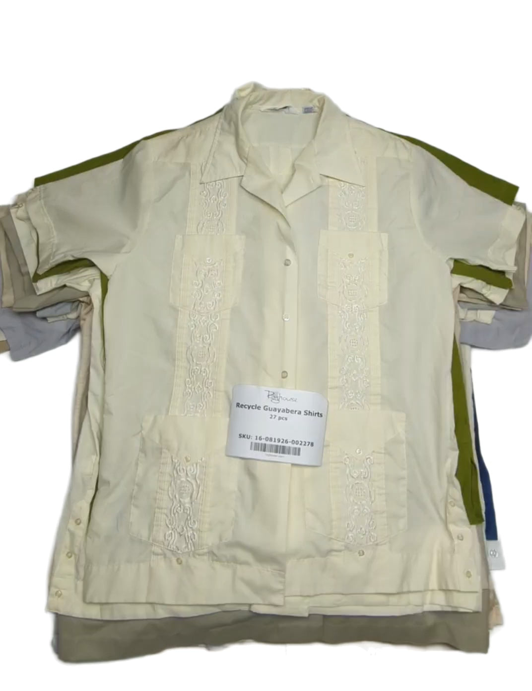Recycle Guayabera Shirts 27 pcs