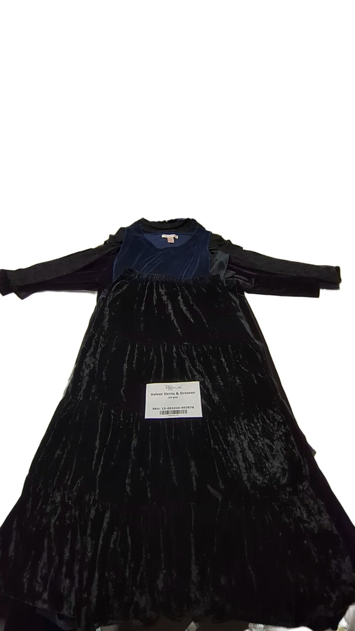 Velvet Skirts & Dresses 24 pcs